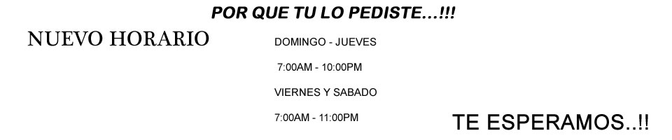 Nuevo Horario 